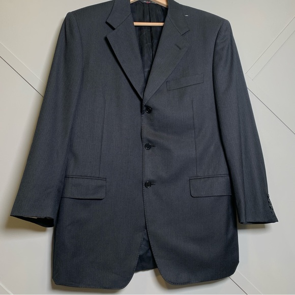 Canali Other - Canali Italian Super 120’s Men’s Navy Blue Overcoat Blazer Jacket Size 3…